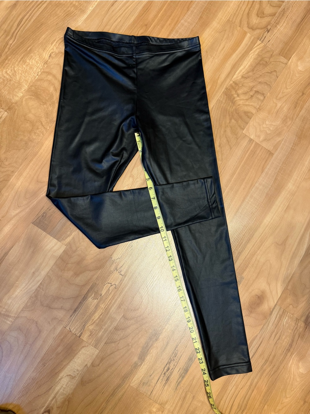 Black Faux Leather Leggings: American Apparel